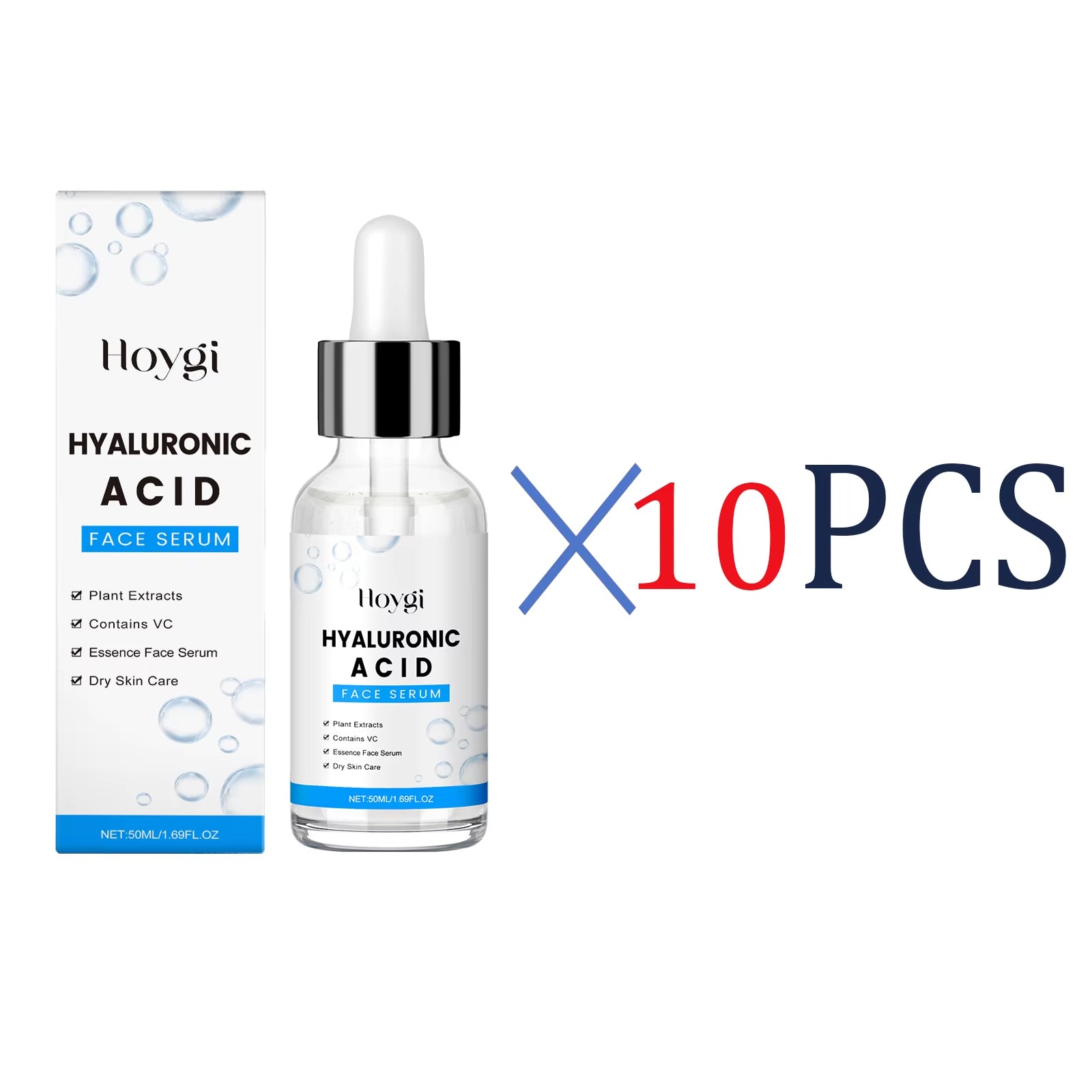 Hyaluronic Acid Serum 50Ml anti Aging Face Serum with Centella Asiatica Deep Hydration for Glowing Skin for Fine Lines Wrinkles